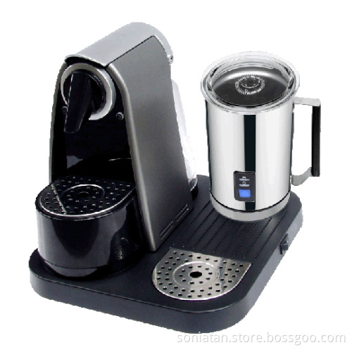High Quality Capsule Espresso Coffee Machine with Milk Frother